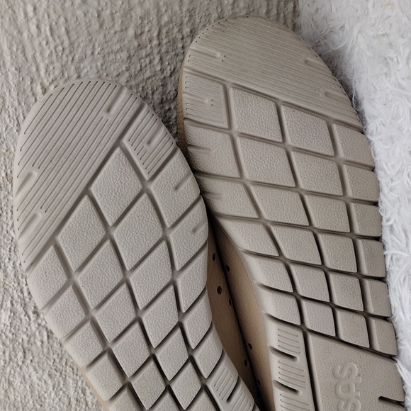 SAS Breezy Latte Leather Upper Round Toe Lace Up Moccasin Style Comfort Shoe - Picture 8 of 16